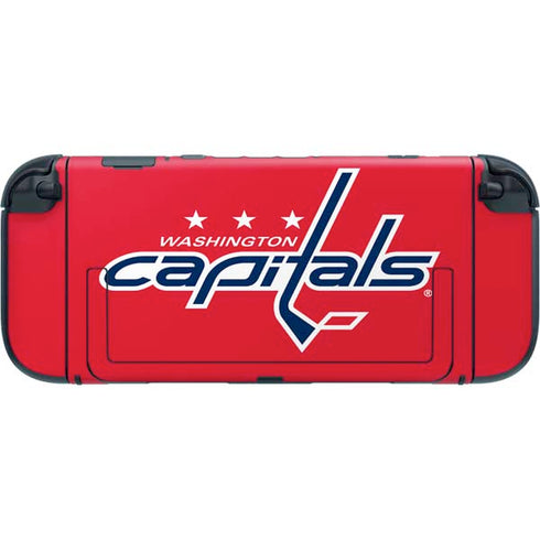 NHL Washington Capitals Solid Background Nintendo Switch 2 (2025) with Joy-Con Skin